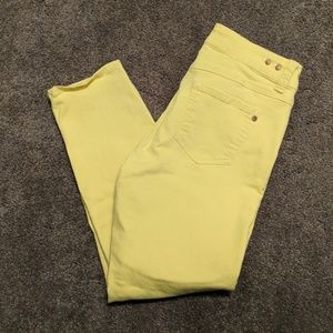 Yellow CAbi Skinny Jeans